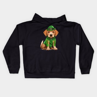 Dog Sleepy But The St. Patrick's Day Holiday Are Coming Kids Hoodie